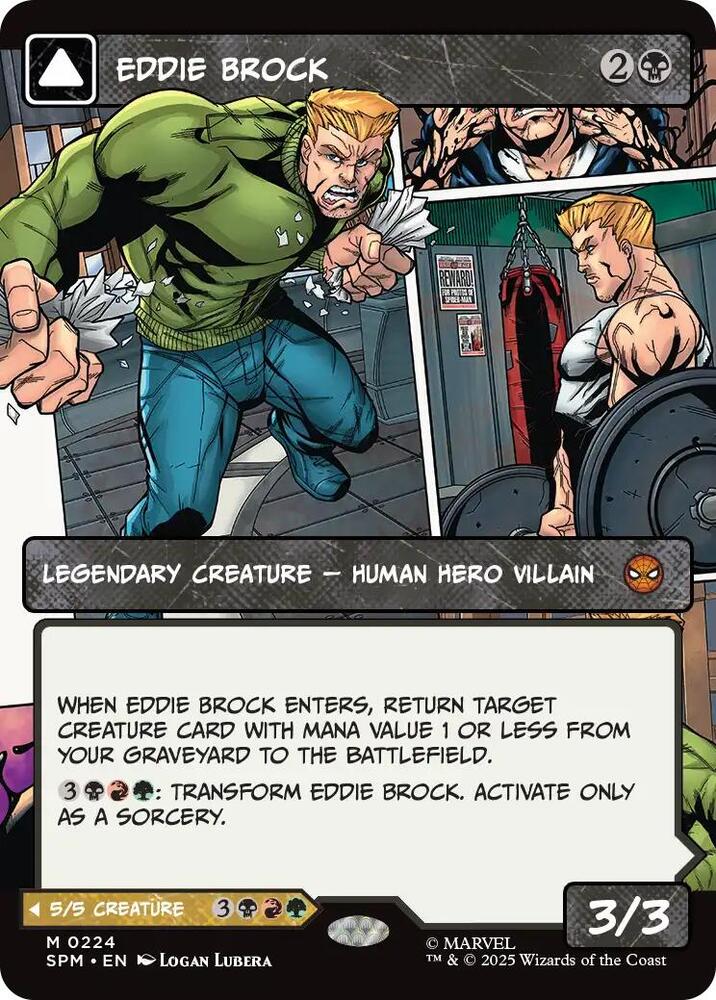 Eddie Brock // Venom, Lethal Protector 224/198 (Marvel's Spider-Man)  - Showcase