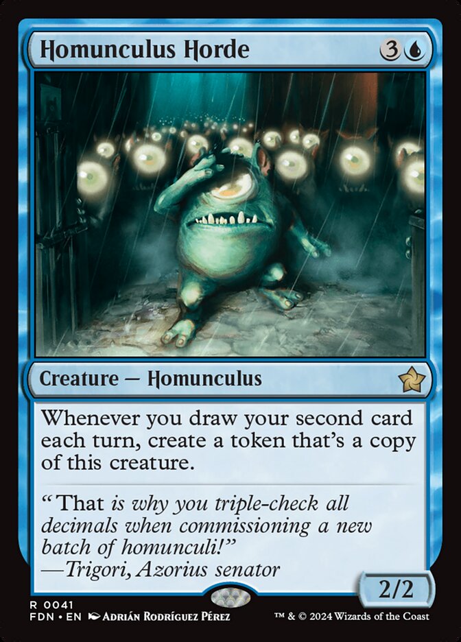 Homunculus Horde 41/291 (Foundations)  - Foil