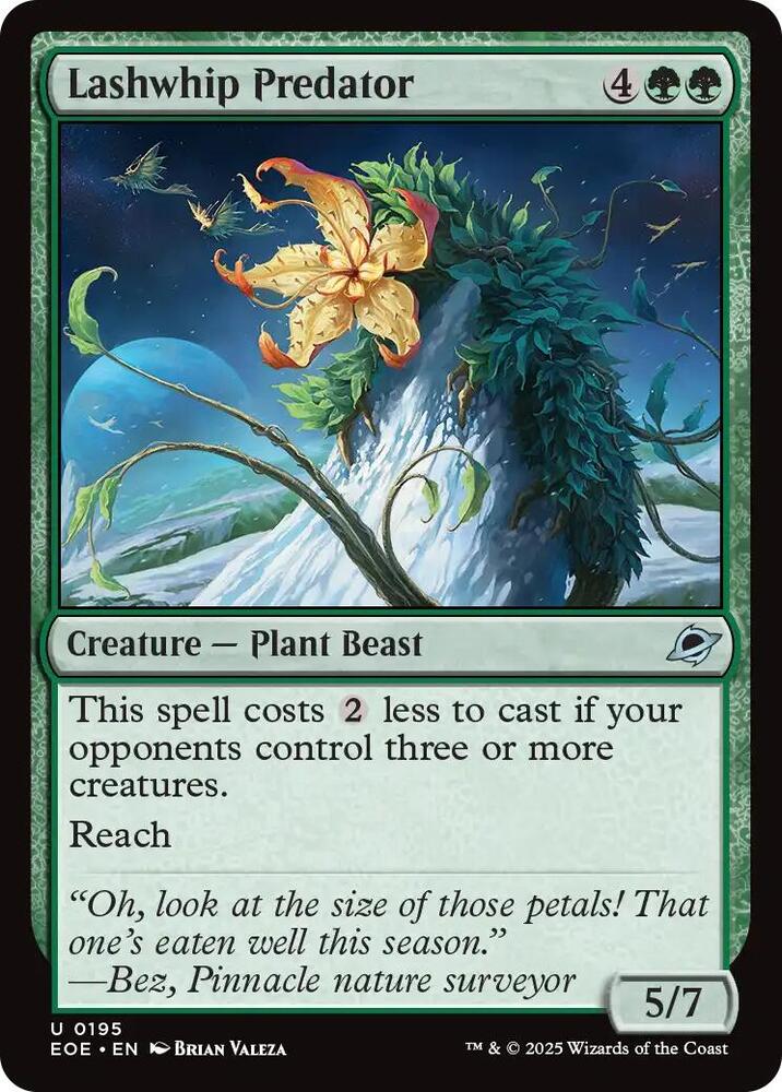 Lashwhip Predator 195/276 (Edge of Eternities)  - Foil