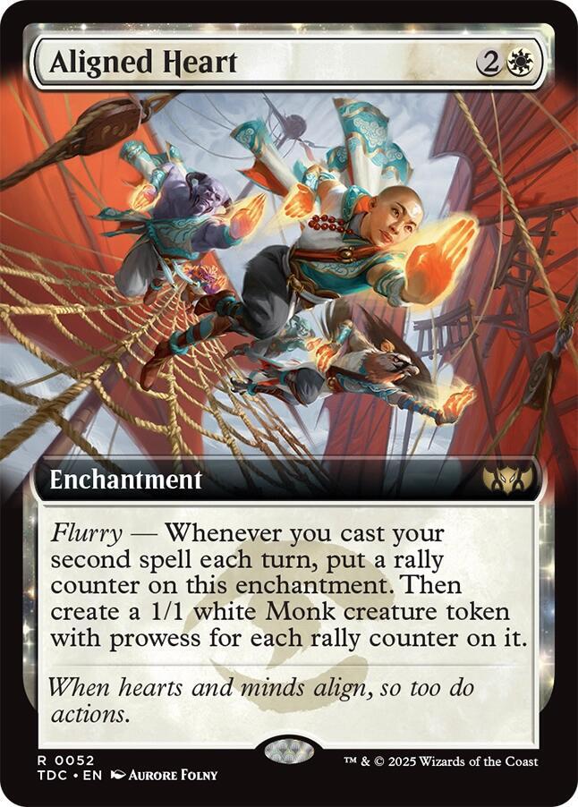 Aligned Heart 52 (Commander: Tarkir: Dragonstorm)  - Extended Art