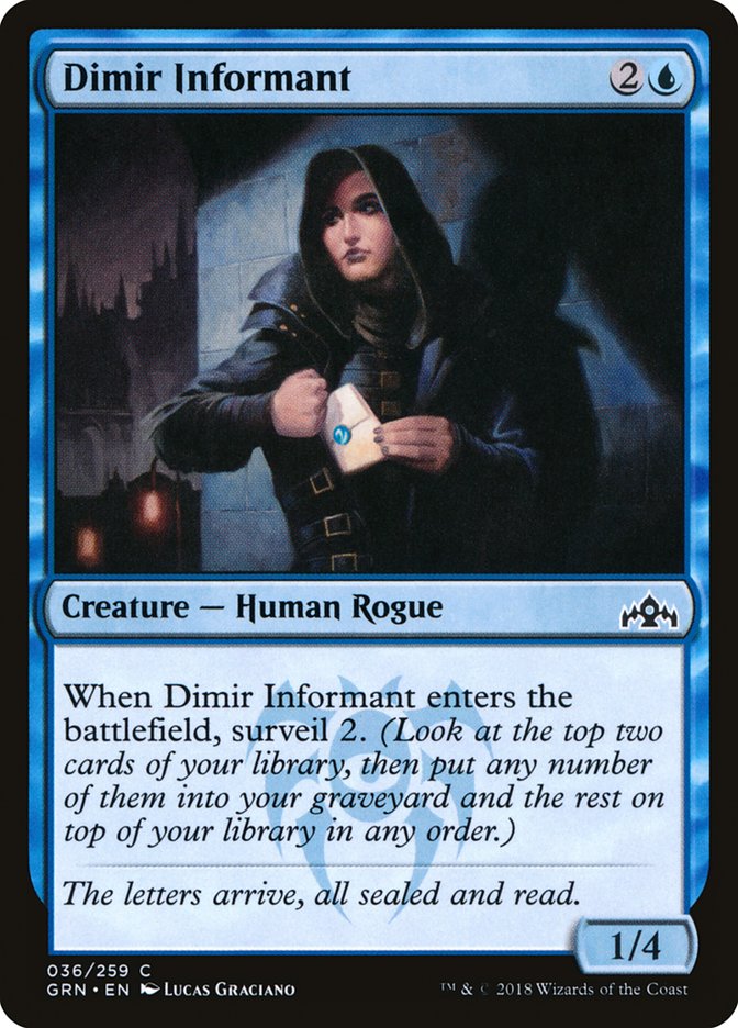 Dimir Informant 36/259 (Guilds of Ravnica) 