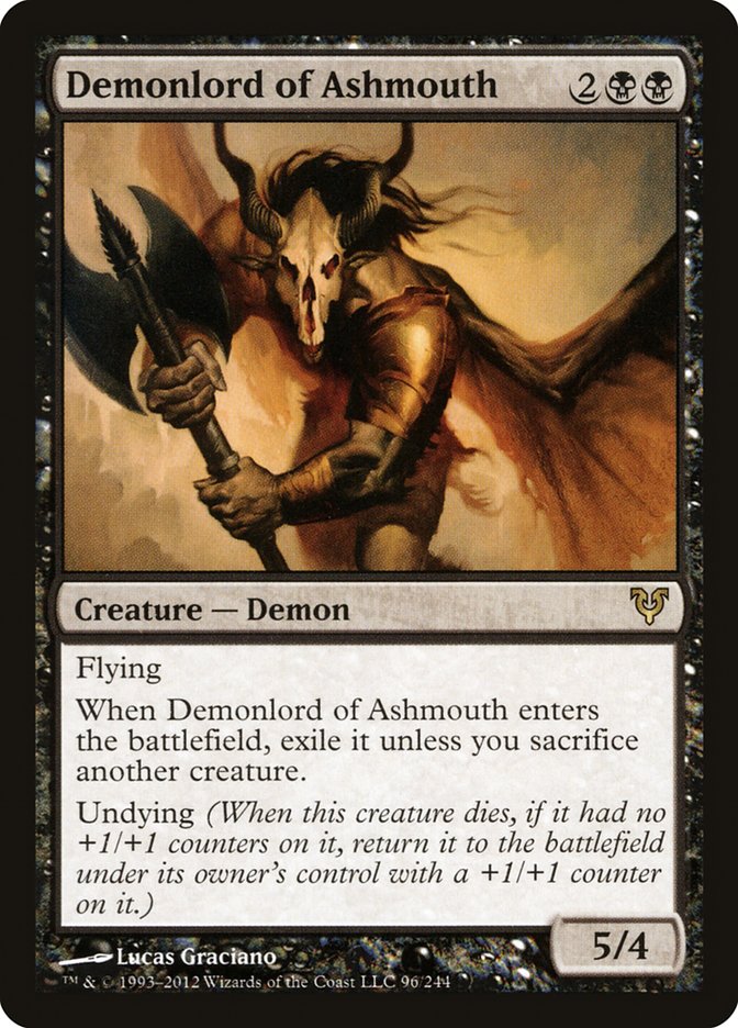 Demonlord of Ashmouth 96/244 (Avacyn Restored) 