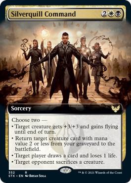 Silverquill Command Extended Art 352/275 (Strixhaven: School of Mages) 