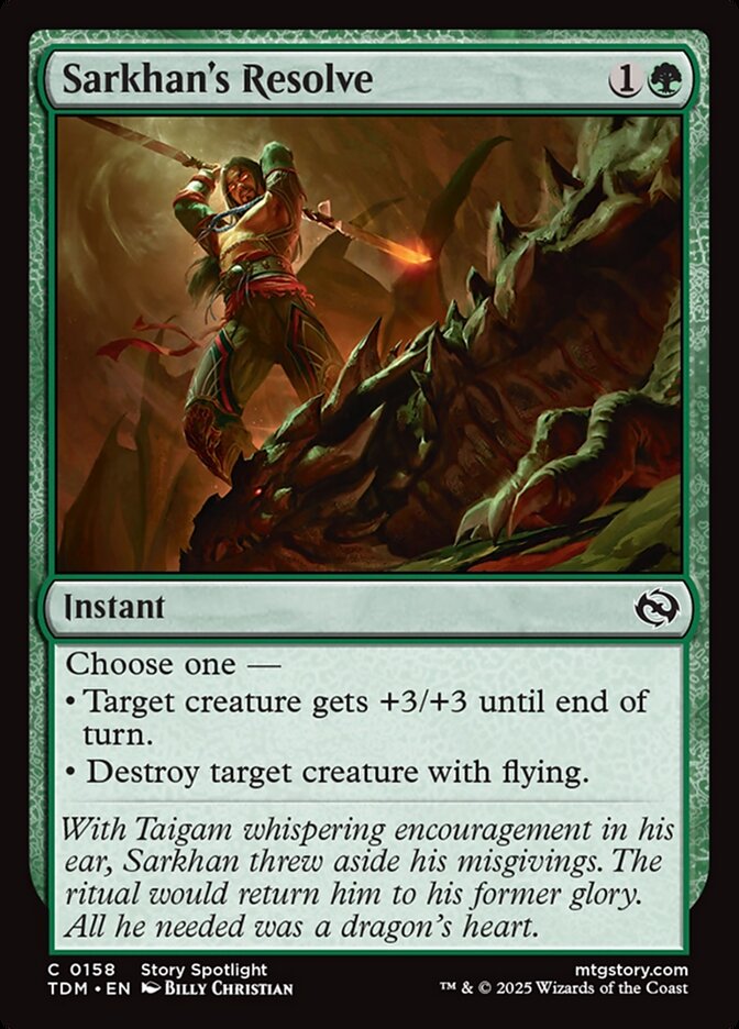 Sarkhan's Resolve 158/291 (Tarkir: Dragonstorm) 