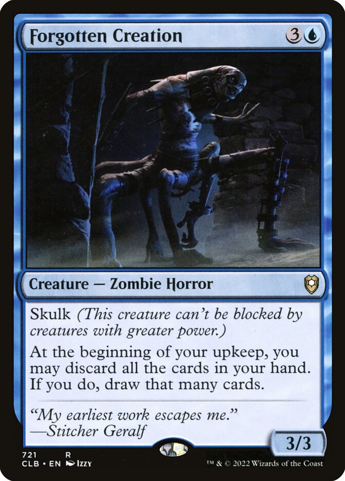 Forgotten Creation 721/361 (Commander Legends: Battle for Baldur's Gate) 