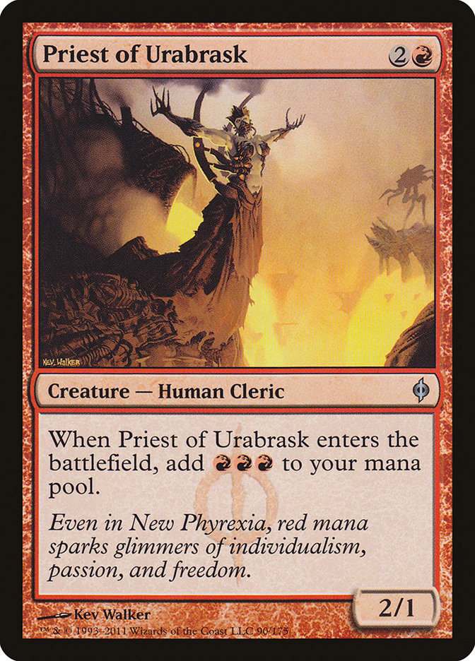 Priest of Urabrask 90/175 (New Phyrexia) 