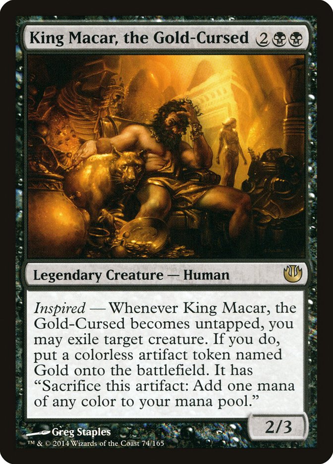 King Macar, the Gold-Cursed 74/165 (Journey Into Nyx) 