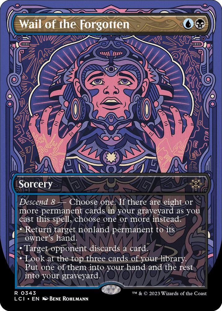 Wail of the Forgotten Borderless 343 (The Lost Caverns of Ixalan)  - Borderless Foil