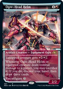 Ogre-Head Helm 387/302 (Kamigawa: Neon Dynasty)  - Showcase