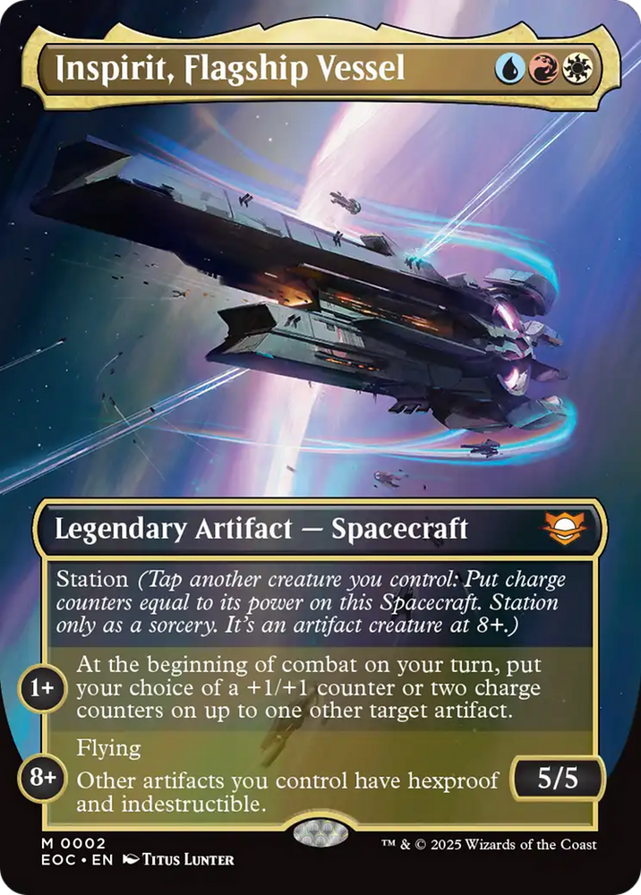 Inspirit, Flagship Vessel (Borderless) [Edge of Eternities Commander]