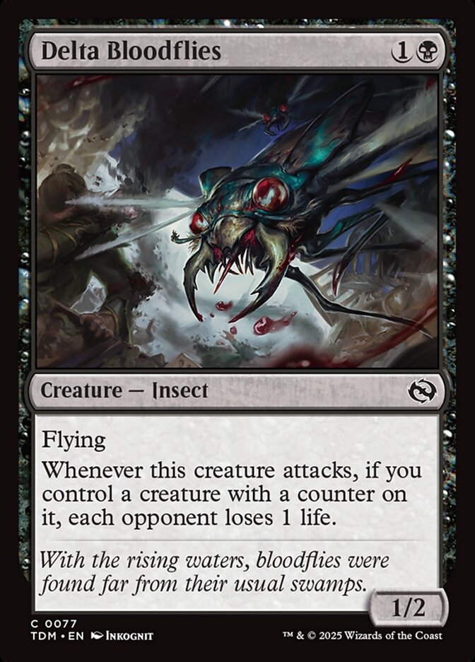 Delta Bloodflies 77 (Tarkir: Dragonstorm)  - Foil