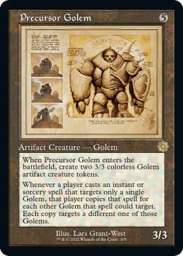 Precursor Golem Schematic 105/63 (The Brothers' War: Retro Frame Artifacts) 