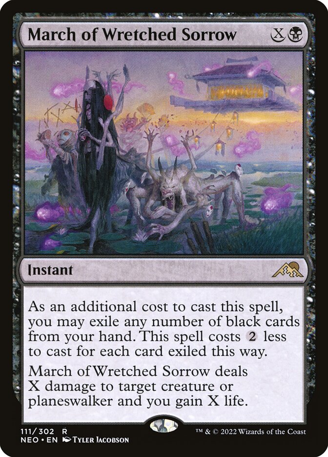March of Wretched Sorrow 111 (Kamigawa: Neon Dynasty) 