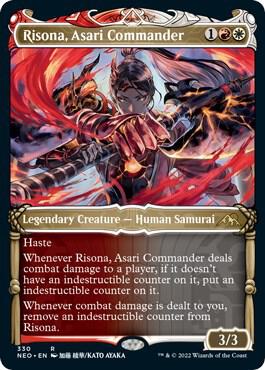 Risona, Asari Commander 330 (Kamigawa: Neon Dynasty)  - Showcase