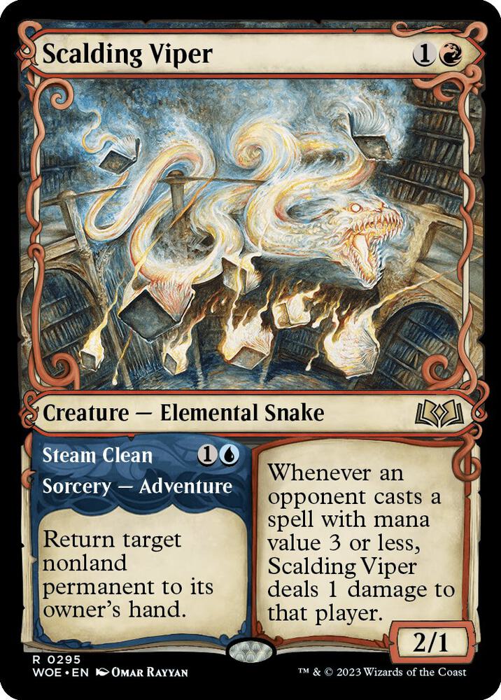 Scalding Viper // Steam Clean 295/276 (Wilds of Eldraine)  - Showcase