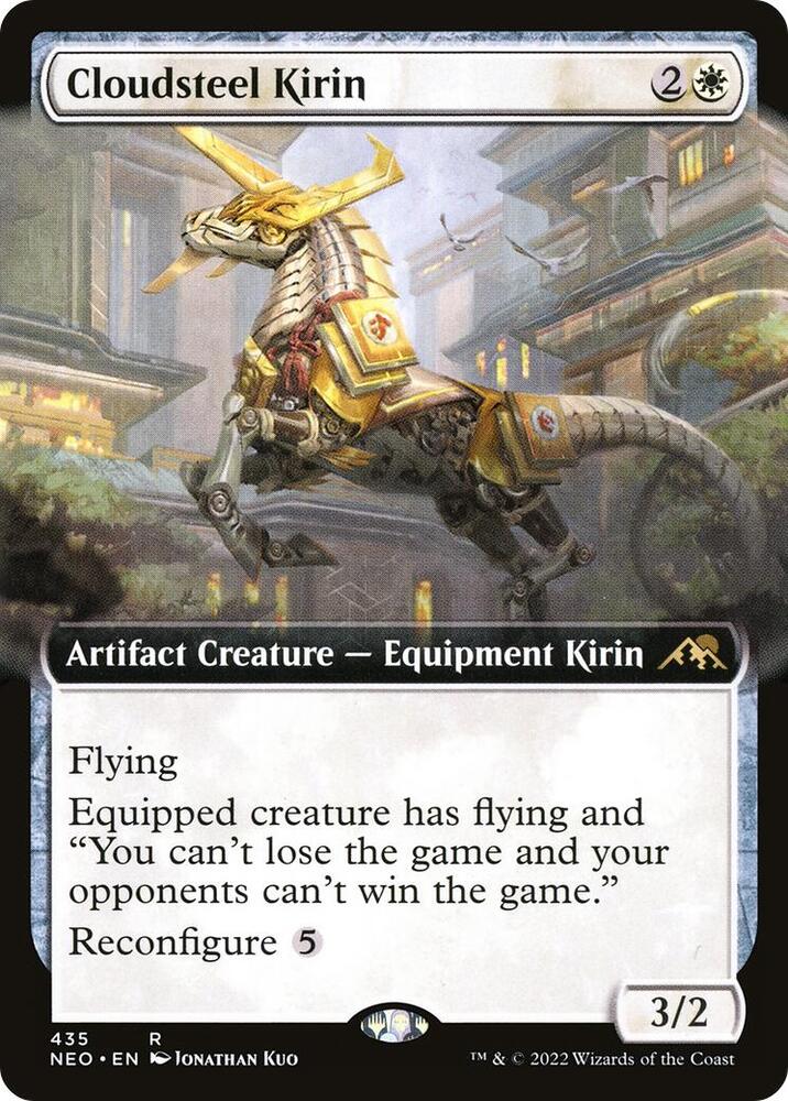 Cloudsteel Kirin 435 (Kamigawa: Neon Dynasty)  - Extended Art Foil