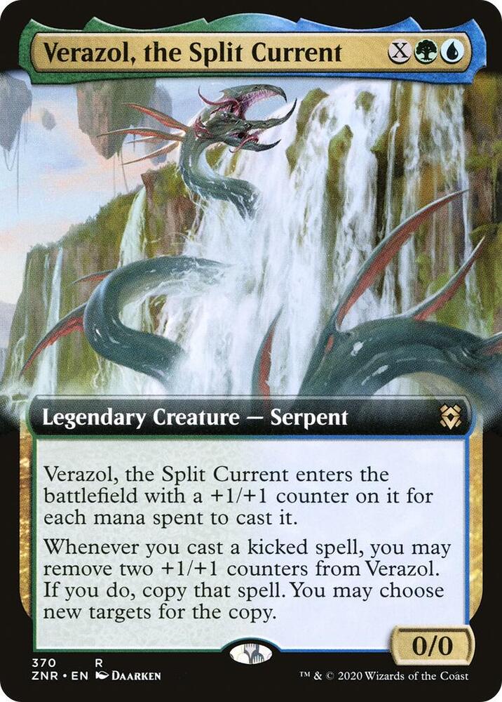 Verazol, the Split Current 370/280 (Zendikar Rising)  - Extended Art