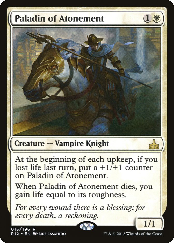 Paladin of Atonement 16/196 (Rivals of Ixalan) 