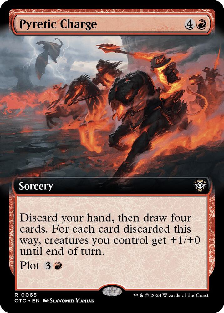 Pyretic Charge 65/342 (Commander: Outlaws of Thunder Junction)  - Extended Art
