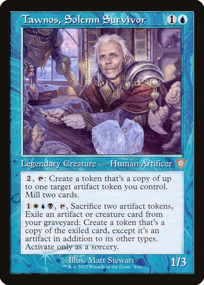 Tawnos Solemn Survivor Retro Frame 3 (Commander: The Brothers' War) 