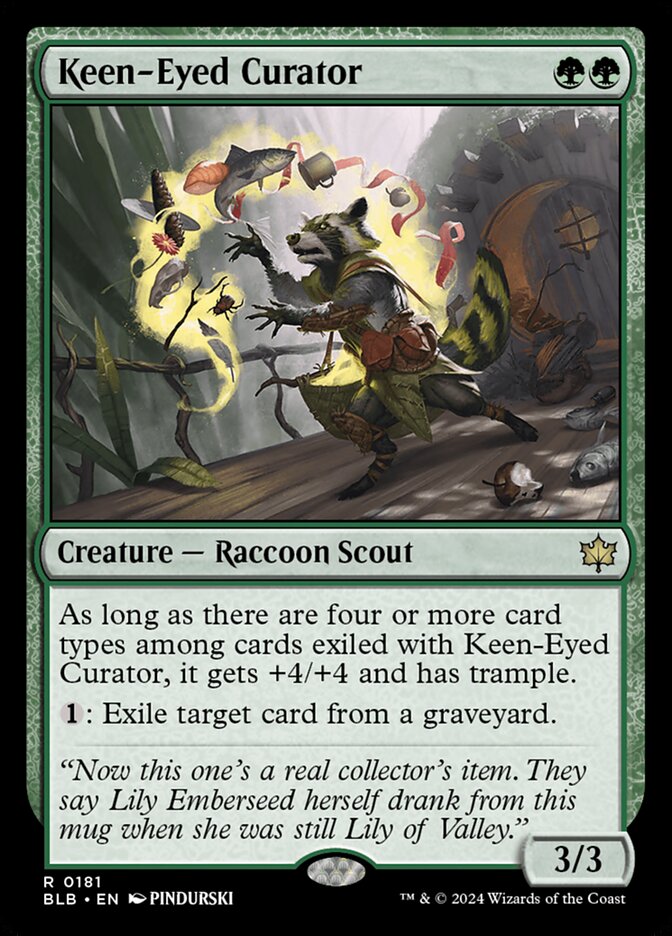 Keen-Eyed Curator 181 (Bloomburrow)  - Foil