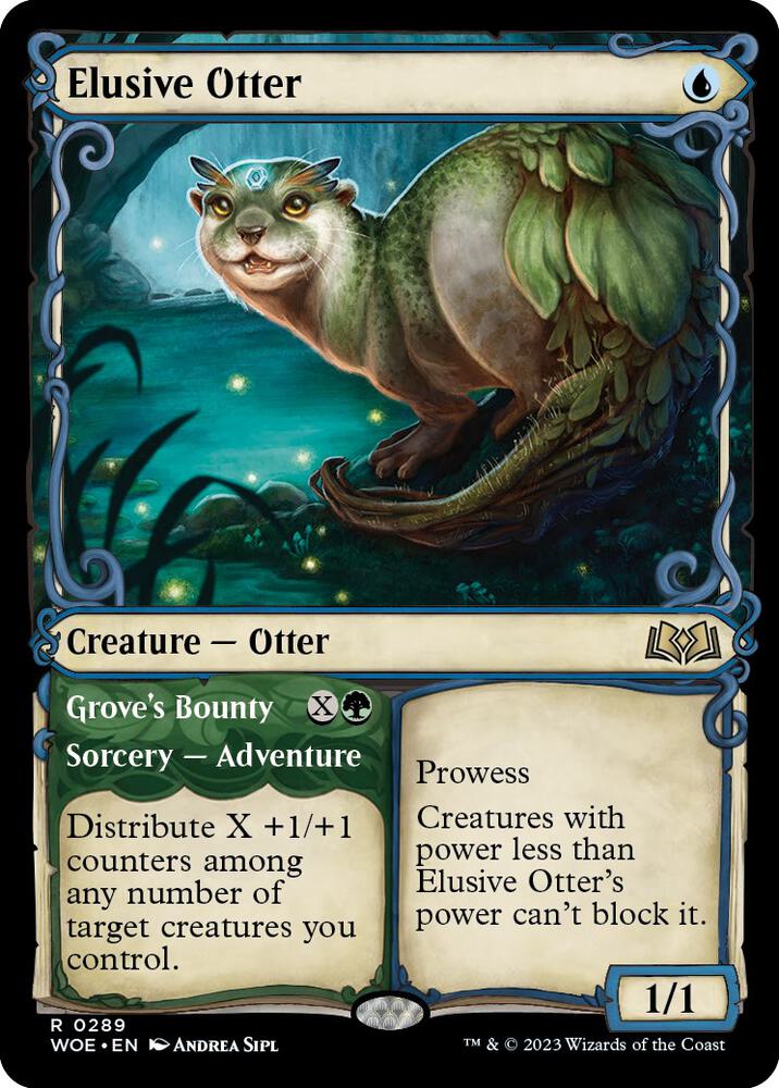 Elusive Otter Showcase 289 (Wilds of Eldraine) 