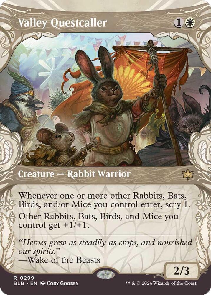 Valley Questcaller 299/281 (Bloomburrow)  - Showcase Foil