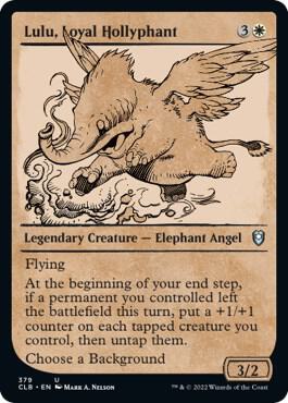 Lulu Loyal Hollyphant Showcase 379 (Commander Legends: Battle for Baldur's Gate) 