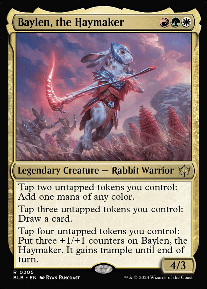 Baylen the Haymaker 205 (Bloomburrow)  - Foil