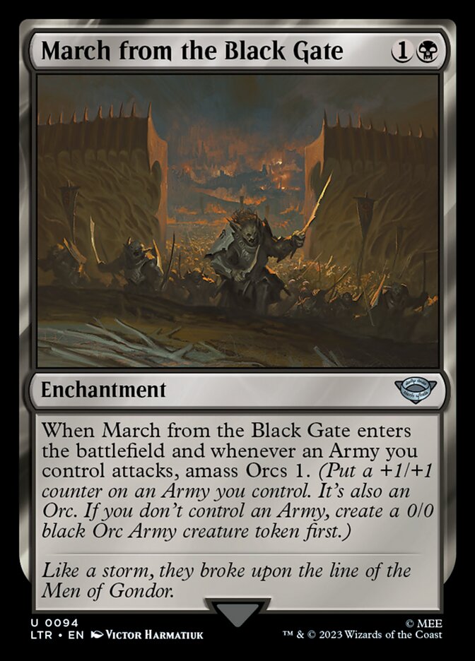 March from the Black Gate 94/281 (Universes Beyond: The Lord of the Rings: Tales of Middle-earth)  - Foil