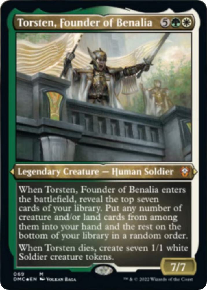 Torsten Founder of Benalia Foil Etched 69 (Commander: Dominaria United)  - Foil