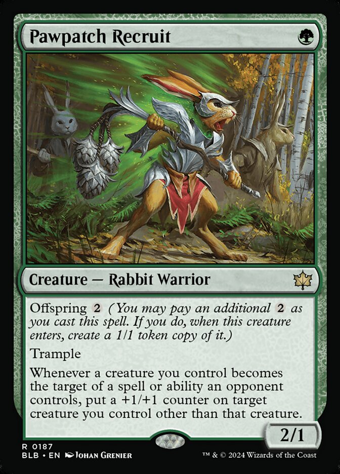 Pawpatch Recruit 187/281 (Bloomburrow) 
