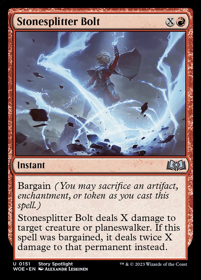 Stonesplitter Bolt 151/276 (Wilds of Eldraine)  - Foil