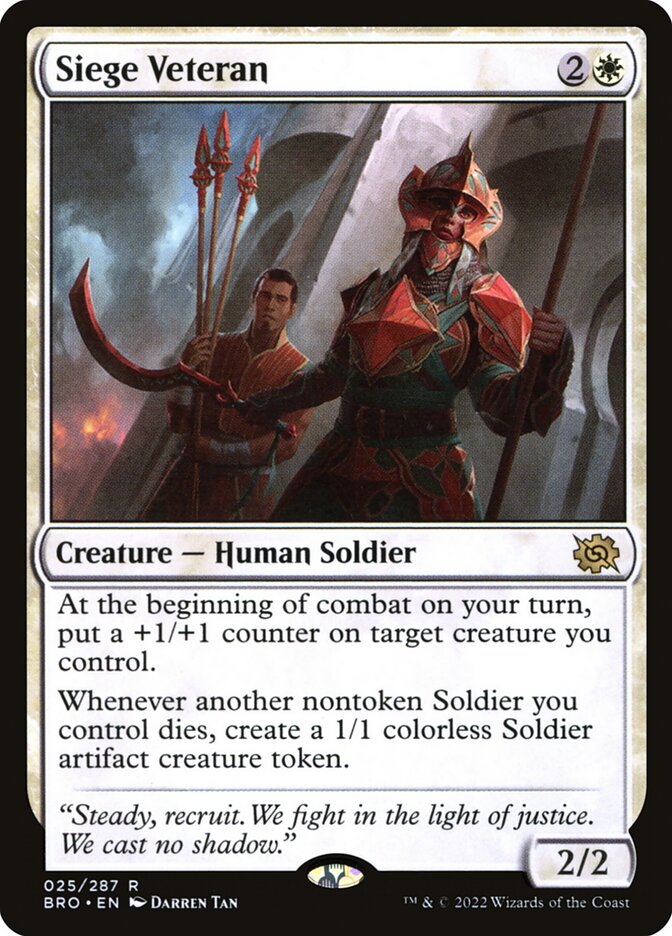 Siege Veteran 25/287 (The Brothers' War) 
