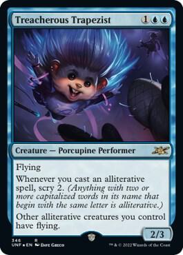 Treacherous Trapezist Galaxy Foil 346/244 (Unfinity)  - Foil