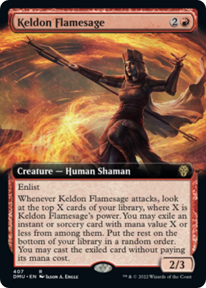 Keldon Flamesage Extended Art (Dominaria United)  - undefined