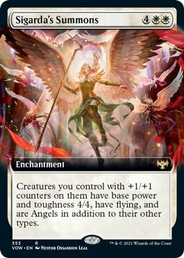 Sigardas Summons Extended Art 353/277 (Innistrad: Crimson Vow)  - Foil