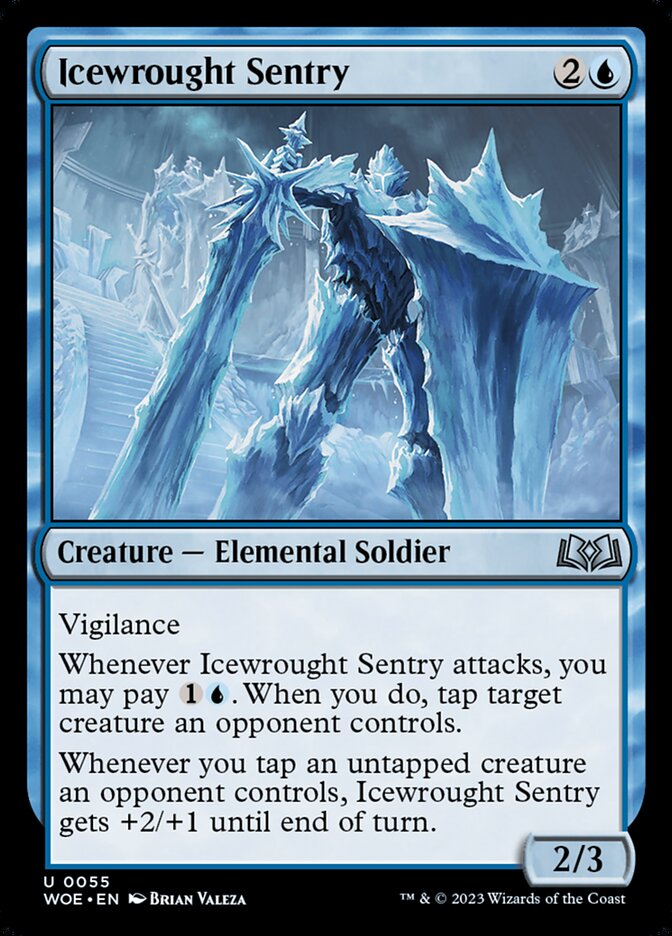 Icewrought Sentry 55 (Wilds of Eldraine)  - Foil