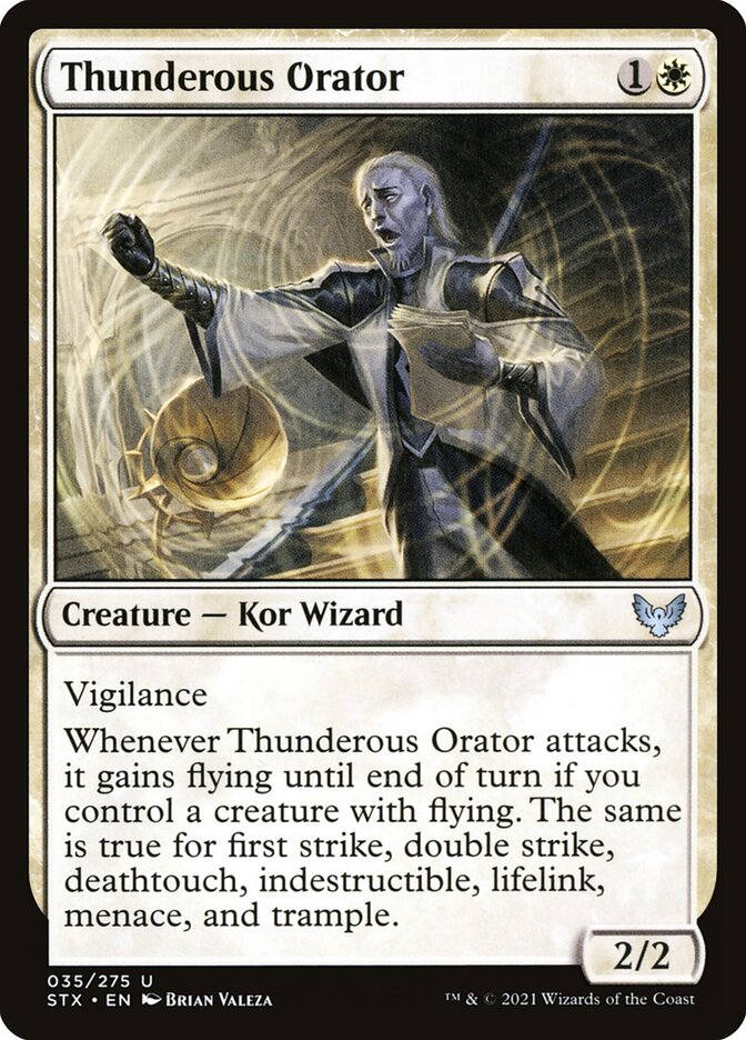 Thunderous Orator 35 (Strixhaven: School of Mages)  - Foil
