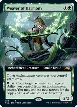 Weaver of Harmony Extended Art (Kamigawa: Neon Dynasty) 
