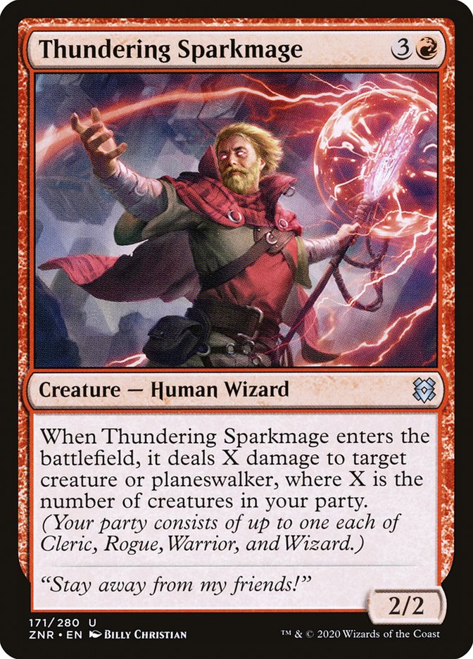 Thundering Sparkmage 171/280 (Zendikar Rising) 