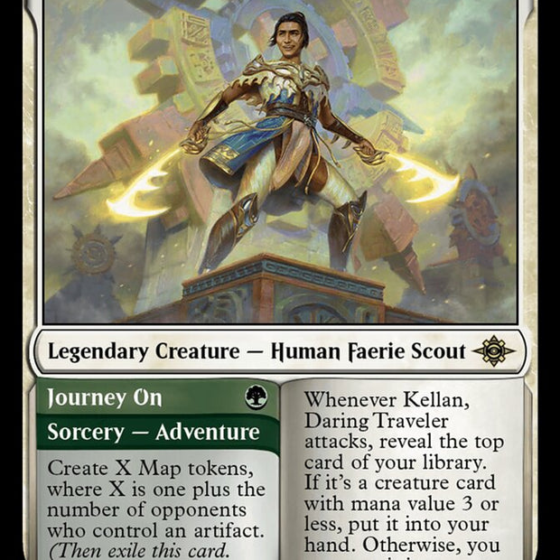 Kellan, Daring Traveler // Journey On 231/291 (The Lost Caverns of Ixalan)  - Foil