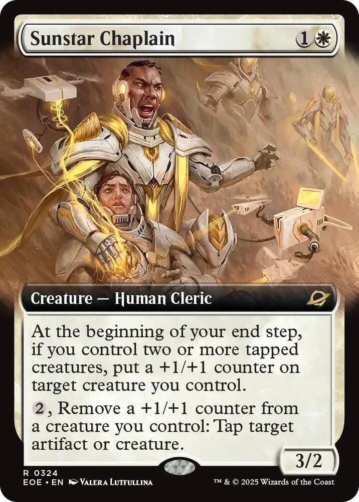 Sunstar Chaplain  324/276 (Edge of Eternities)  - Extended Art