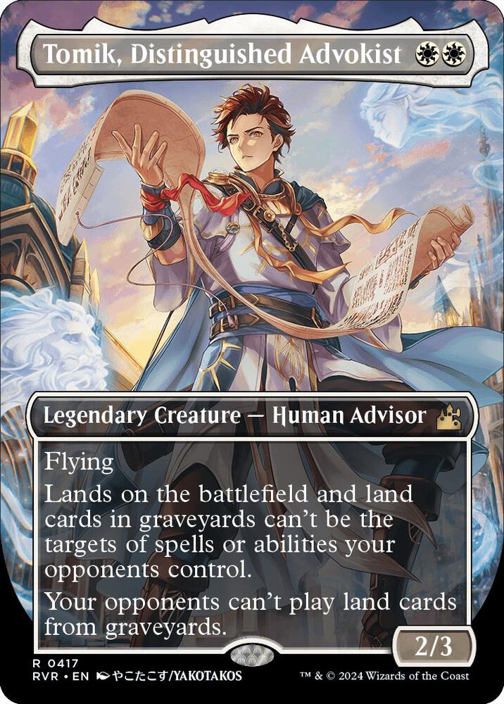 Tomik, Distinguished Advokist 417/291 (Ravnica Remastered)  - Borderless Foil