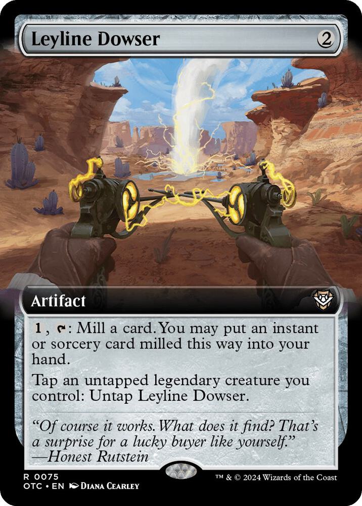 Leyline Dowser 75/342 (Commander: Outlaws of Thunder Junction)  - Extended Art
