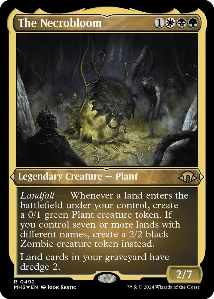 The Necrobloom 492/319 (Modern Horizons 3)  - Etched Foil