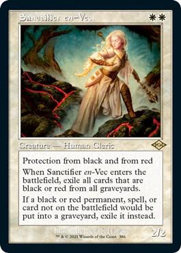Sanctifier en Vec Retro Frame Foil Etched 386 (Modern Horizons 2)  - Foil