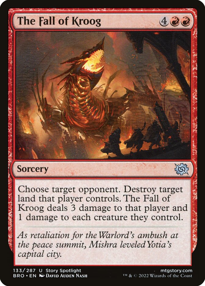 The Fall of Kroog 133/287 (The Brothers' War)  - Foil