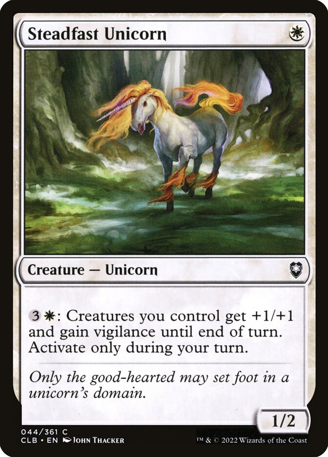 Steadfast Unicorn 44 (Commander Legends: Battle for Baldur's Gate) 
