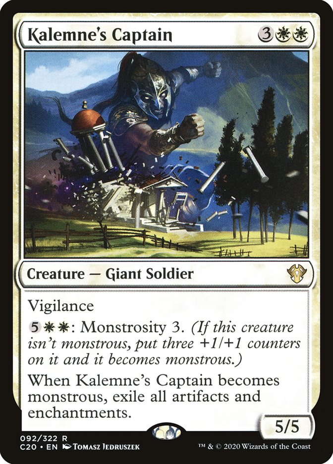 Kalemne's Captain 92/322 (Commander 2020) 